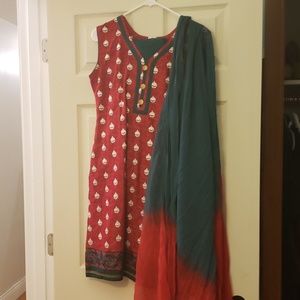 Traditional Indian girls sari complete set